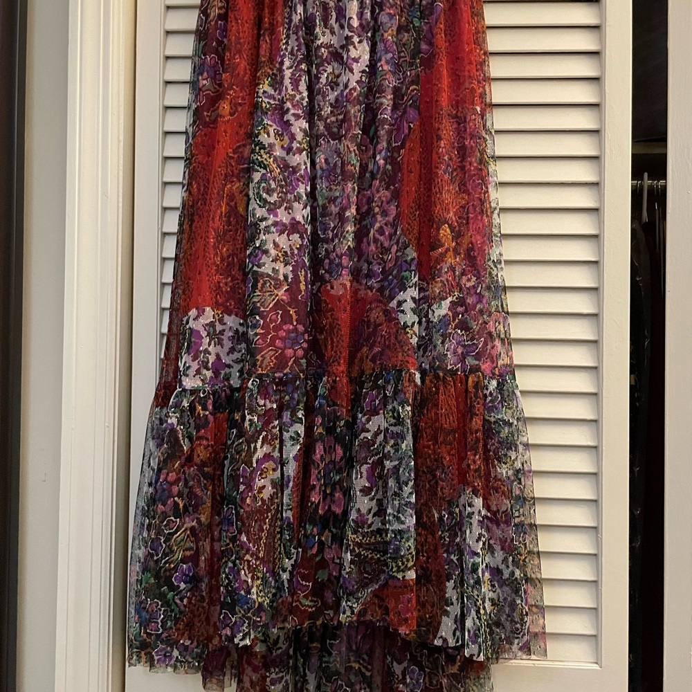 Tulle anthropology skirt with elastic waistband size small